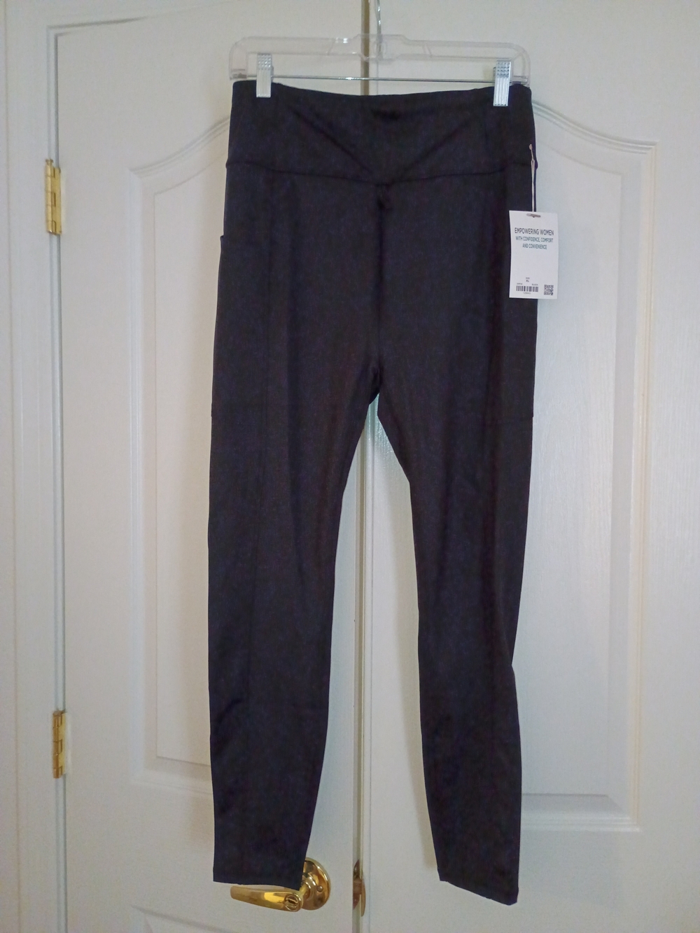 ZIPHERS Women’s Front-to-Back Zipper Leggings – Black – Size XL – NWT